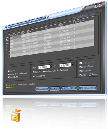 Export Punching to .xls and .txt files from Biometric Device for SAP Integration V3.0